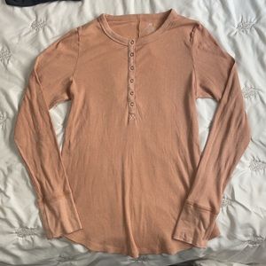 Ribbed Tan long sleeve